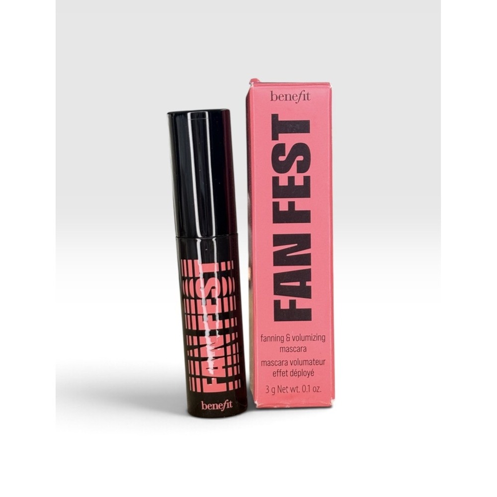 Benefit Fan Fest Fanning Volumizing Mascara Mini 3g 0.1oz Black New in Box